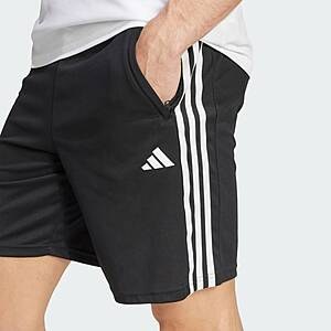 adidas men Train Essentials Piqué 3-Stripes Training Shorts $11 + Free Shipping