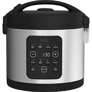bella PRO - 20-Cup Digital Rice Cooker - Stainless Steel $34.99 Bestbuy.com