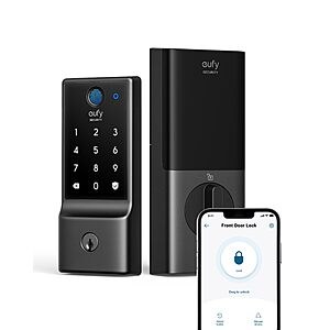 eufy Security Smart Lock C220, Fingerprint Keyless Entry Door Lock $98